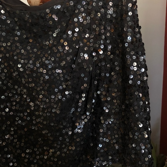 J Crew Black Sequined Mini Skirt - Picture 3 of 4
